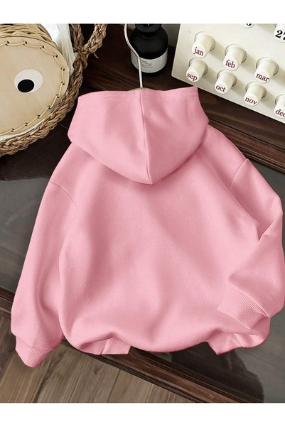 Genel Markalar NY Baskılı Kapüşonlu Sweatshirt Hoodie