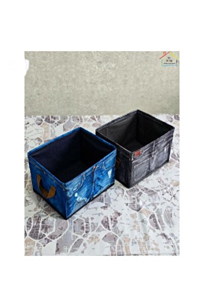 farist 1 Adet Katlanır Giysi Çekmecesi Saklama Kutusu Hurç jean desenli