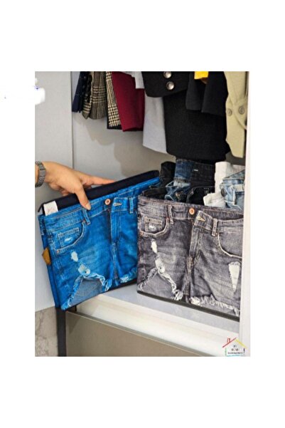 farist 1 Adet Katlanır Giysi Çekmecesi Saklama Kutusu Hurç jean desenli