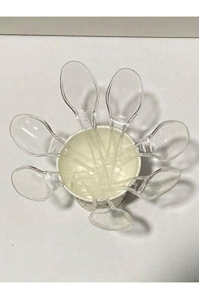 Evinizin Yardımcısı DONDURMA & TATLI & TADIMLIK ŞEFFAF KAŞIK 100 ADET