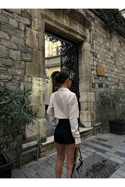 LB Laluna Butik Γυναικείο πουκάμισο με παγιέτες με λεπτομέρειες