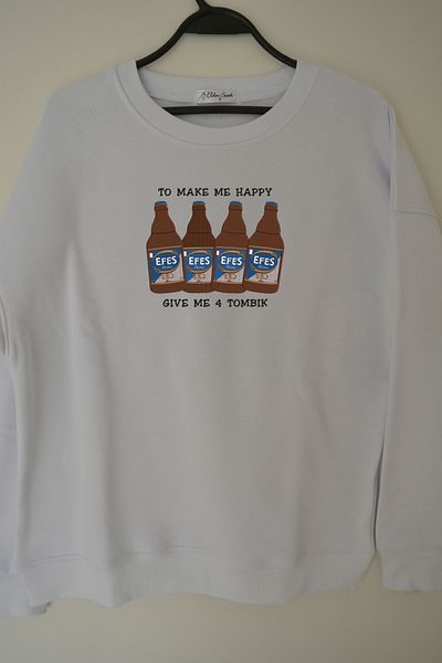 EldenStitch Φούτερ Efes Tombul Nakış Unisex Oversize