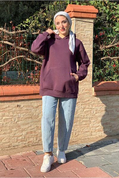 Moda Rosa 25K4433 - Purple - Kangaroo Pocket Triple Sweat
