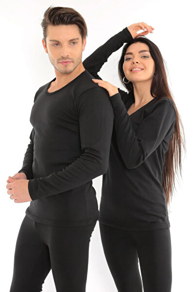 SAUNA SUIT Thermal Unisex Winter Underwear - Flexible and Comfortable Cotton Raised Bottom Top Underwear Set