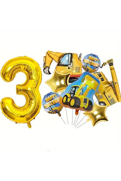 DÜVENCİ TİCARET İŞ MAKİNALARI TEMALI FOLYO BALON SET