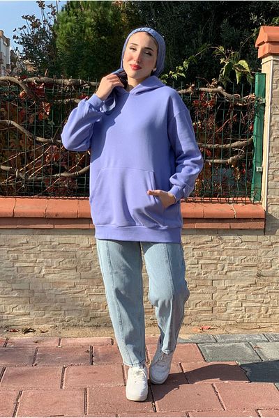 Moda Rosa 25K4433 - Indigo - Kangaroo Pocket Triple Sweat
