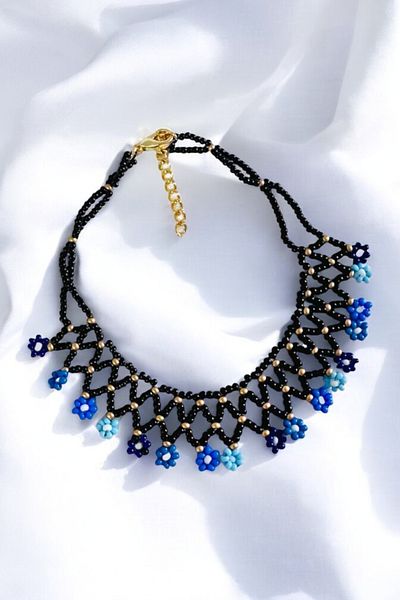 PETEK AKSESUAR Flower Anklet - Beaded Handmade
