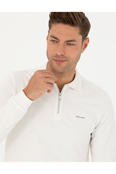 Pierre Cardin Ανδρικό φούτερ με γιακά πόλο κανονικής εφαρμογής