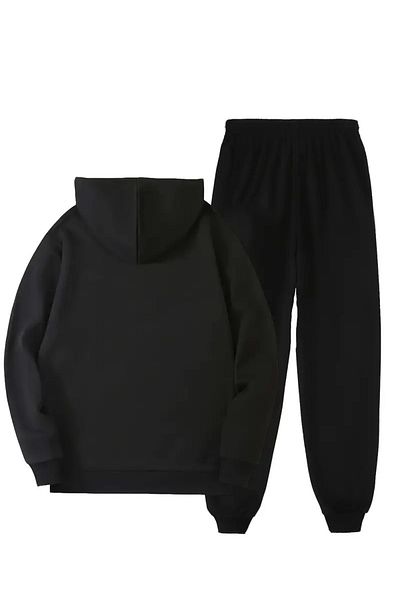 YOHO SPORT Set de trening cu glugă cu imprimeu Leopard Panther - Ridicat și bumbac, set moale de 2