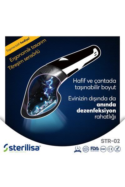 Sterilisa Darbeli Uvc Sterilizasyon Ve Dezenfeksiyon Cihazı -mini-taşınabilir...