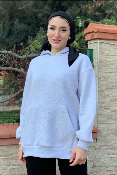 Moda Rosa 25K4433 - Grey - Kangaroo Pocket Triple Sweat