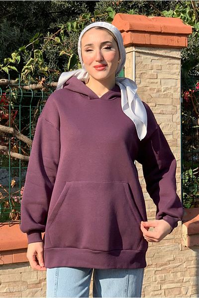 Moda Rosa 25K4433 - Purple - Kangaroo Pocket Triple Sweat