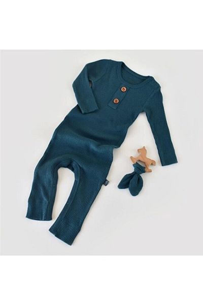 BabyCosy Salopetă modal cu mânecă lungă pentru bebeluși - Csym11416 - Rebebe