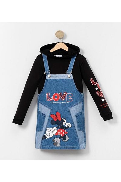 Aymini kids Hooded Girl's Set of 2 Love Printed