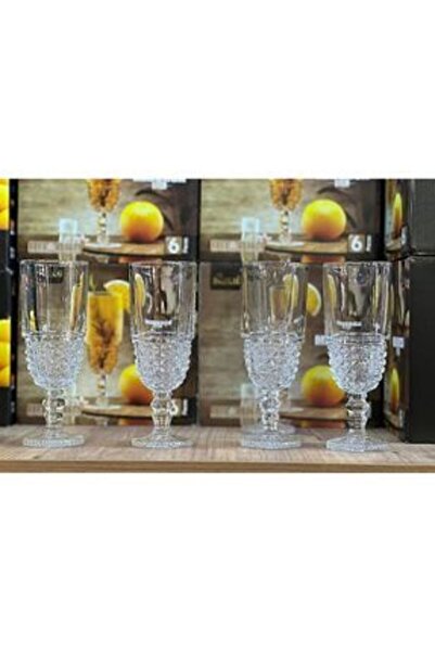 NOVAFACE STD 6 LI AYAKLI KRISTAL KAHVE YANI SU BARDAGI Klasik