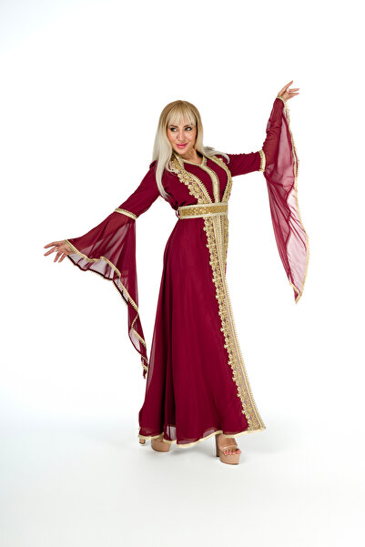 Gınna Couture BORDO KAFTAN