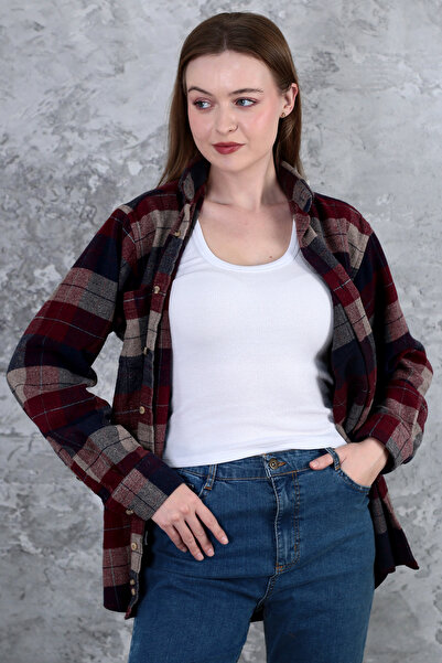 Lamirella Women's Black-White 2-Piece Ribbed Look Thick Straps Basic Undershirt 2Pcs