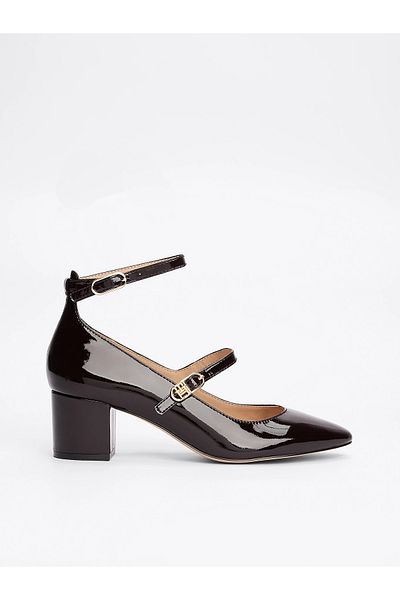 Tommy Hilfiger Leather Brown Oval Toe Classic Heels - Ankle Lace-Up Fw0Fw08566-Gsa