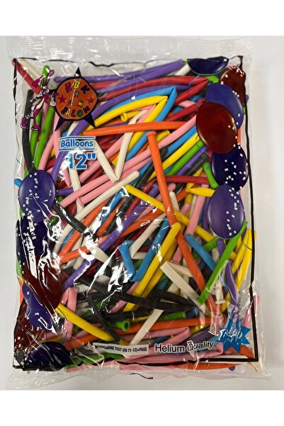 Öz-bal 100'lü Sosis Balon Seti - Renkli Parti ve Doğum Günü Balonları, Eğlenceli Süslemeler İçin