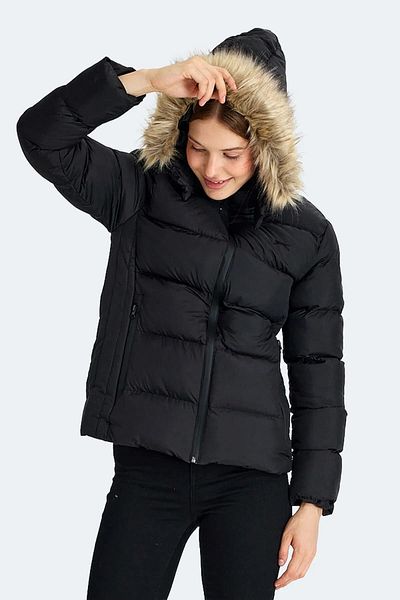 Slazenger Jachetă neagră de iarnă pentru femei Guest Low
