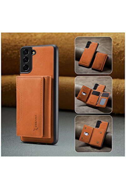 Zebana Samsung Galaxy S23 Uyumlu Kılıf Zebana 2in1 Elite Class Cüzdanlı Deri ...