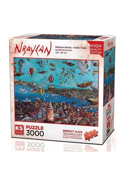 Ks Games Galata Tower 3000 Plated Puzzle