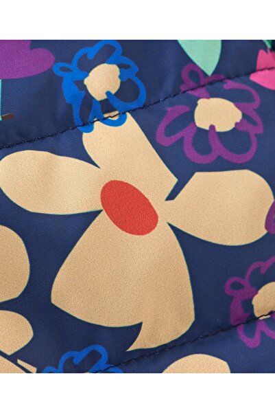 Babyhug Babyhug Woven Full Sleeves Hooded Jacket Floral Print - Multicolour