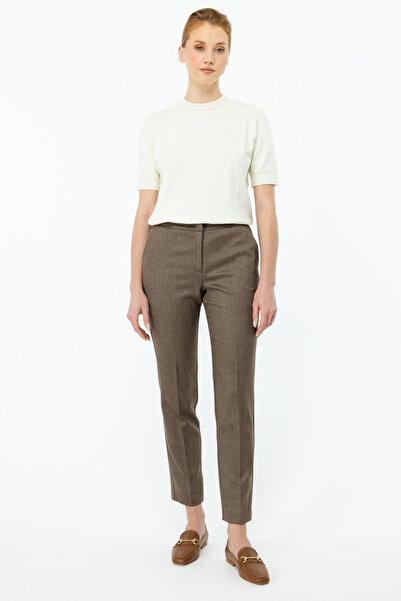 Ekol Balık Sırtı Desenli Yan Cep Pantolon