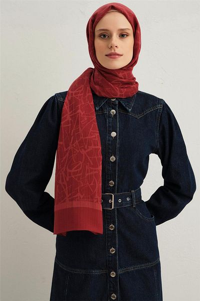 Armine Silk Shawl Model 32109 - Simple and Stylish