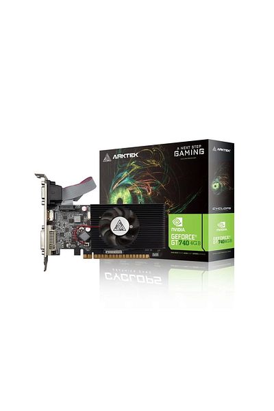 arktek Cyclops، Akn740d3s4gl1، GT740، 4 جيجابايت، Gddr3، 128 بت، 1xd-sub، 1xdvi، 1xhdmi بطاقة الرسومات
