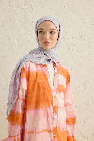 Qef Silver Voile Shawl