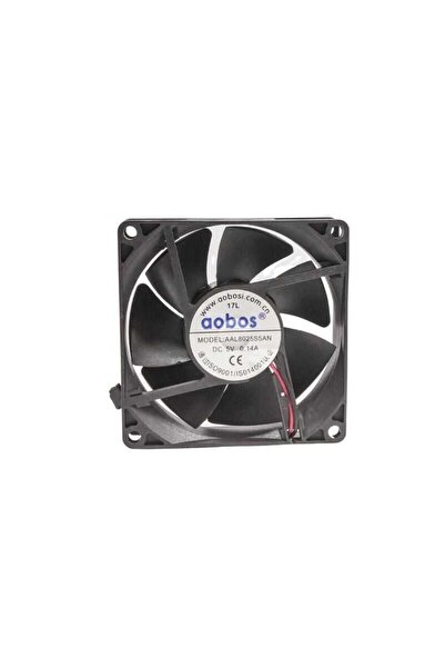 AAOBOSI 80x80x25mm 5V 0.14A Fan 2 Kablolu
