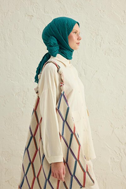 Qef Emerald Green Voile Shawl