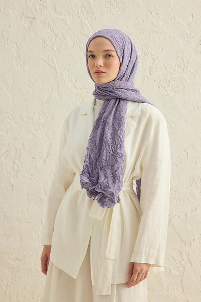 Qef Lavender Voile Shawl