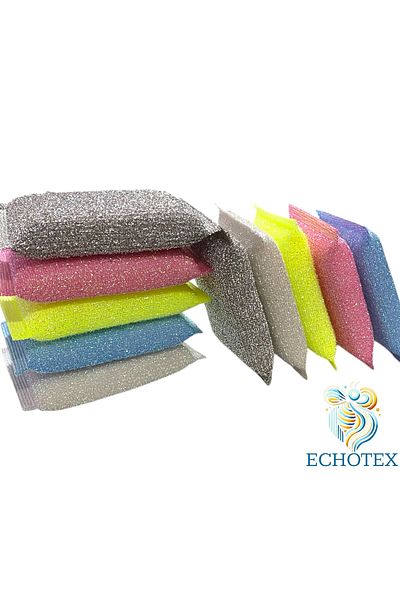 ECHOTEX Magic Shine - 6 Pcs Special Wire Dish Sponge Microfiber Texture, Factory Outlet