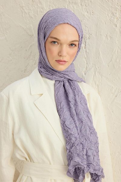 Qef Lavender Voile Shawl