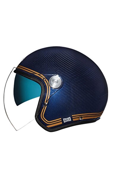 Nexx X.G20 LIGNAGE KARBON MAVİ-SARI KASK