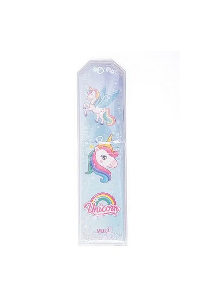 VUKİ Σελιδοδείκτης Unicorn με ασημί και υδατικό σχέδιο