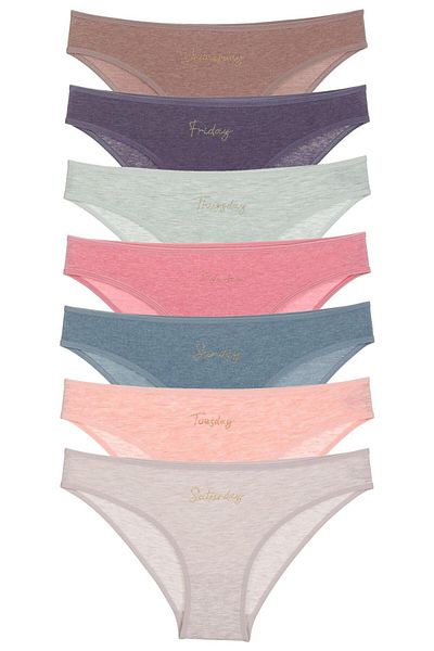 Nicoletta Chiloți de damă Pachet 7 Seven Days Menage MIXCOLOR