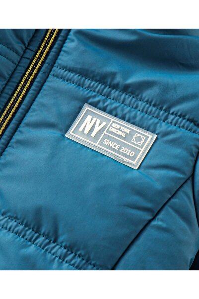 Babyhug Babyhug Full Sleeves Hooded & Padded Jacket Solid- Teal