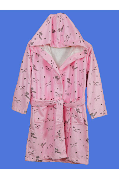 Genel Markalar Baskılı Bambu Çocuk Bornozu