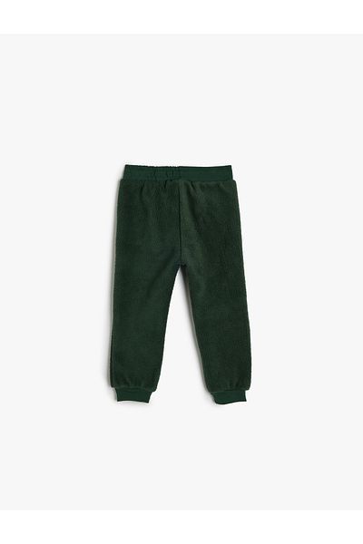 Koton Basic Fleece Jogger Sweatpants with Tie Waist