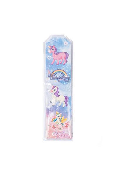 VUKİ Σελιδοδείκτης Unicorn με ασημί και υδατικό σχέδιο