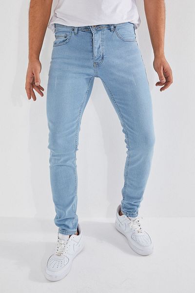 Dr Dnm Remix Мъжки дънки Skinny Fit Lycra Buzzblue