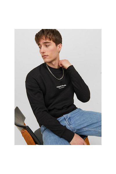 Jack & Jones JACK&JONES JORVESTERBRO SWEAT CREW NECK NOOS BLACK