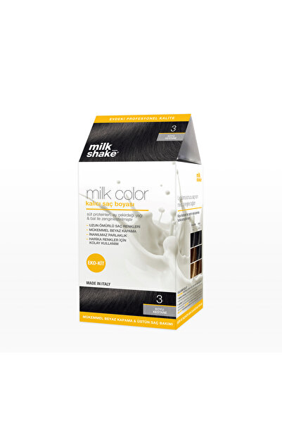 Milkshake Milk_shake Milk Color Eko Kit Saç Boyası Koyu Kestane -3 (KÖPÜKSÜZ)