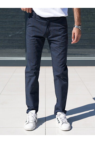 WKM Чоловічі штани з регулярним кроєм, у смужку, з еластаном