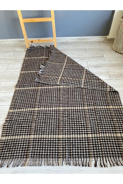 Enba İç ve Dış Ticaret 100% Pure Wool Blanket Single 170X130 cm