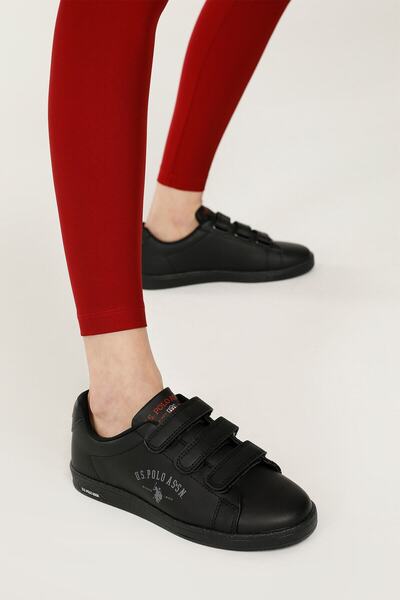 U.S. Polo Assn. Singer Women's Black Orthopedic Daily Sports Shoes 36/40 Sneaker