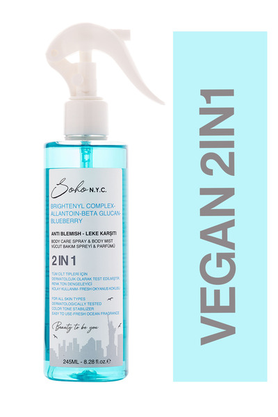 Soho N.Y.C. Vegan Leke Karşıtı Canlandırıcı Vücut Bakım Spreyi Ve Parfümü 245 Ml